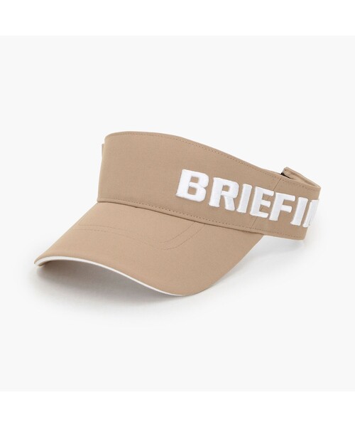 BRIEFING（ブリーフィング）の「【BRIEFING GOLF／ブリーフィングゴルフ】MEN’S ROUND LOGO VISOR（サンバイザー・メンズ・ブラック/ベージュ/ネイビー・FREE）」の2枚目の写真