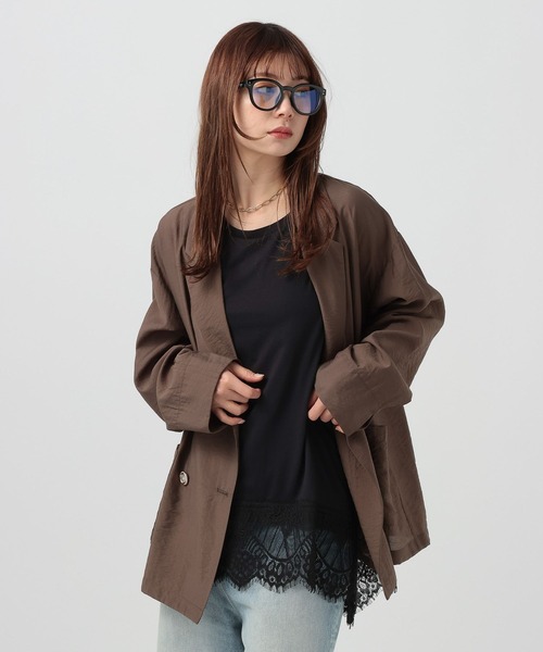 BAYFLOW(ベイフロー)の「レースヘムノースリーブ(Tシャツ/カットソー・レディース・ブラック/ホワイト・FREE)」の22枚目の写真