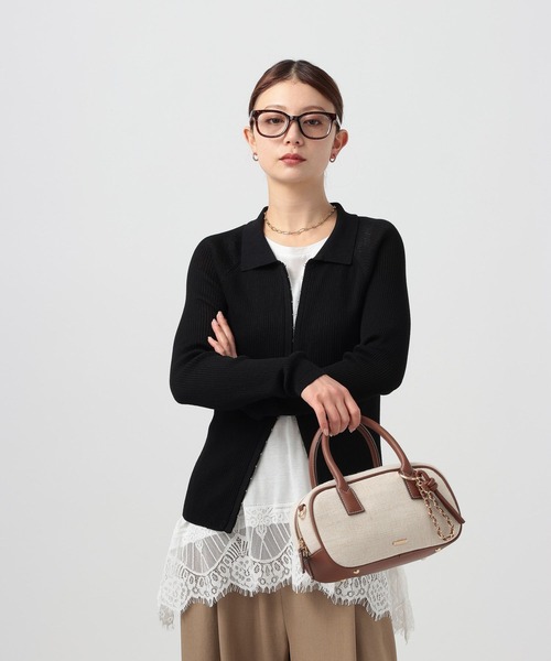 BAYFLOW(ベイフロー)の「レースヘムノースリーブ(Tシャツ/カットソー・レディース・ブラック/ホワイト・FREE)」の3枚目の写真