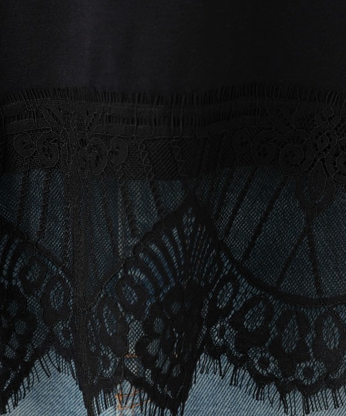 BAYFLOW(ベイフロー)の「レースヘムノースリーブ(Tシャツ/カットソー・レディース・ブラック/ホワイト・FREE)」の18枚目の写真