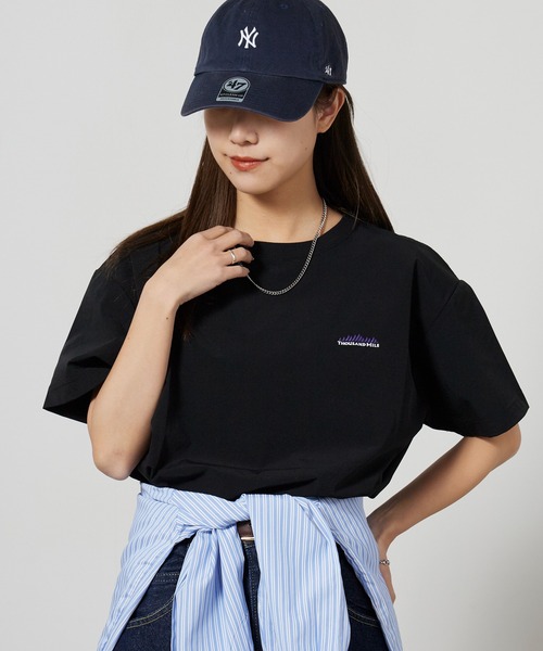 THOUSAND MILE(サウザンドマイル)の「THOUSAND MILE/サウザンドマイル SHORT SLEEVE T-SHIRT & SKIRT SET 4WAYストレッチ ロゴ刺繍セットアップ 2026年 夏 夏服(Tシャツ/カットソー・レディース・ブラック/チャコール・FREE)」の13枚目の写真