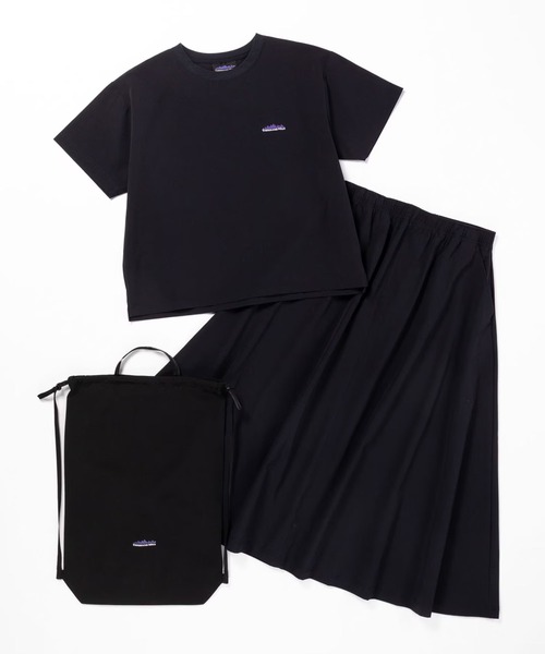 THOUSAND MILE(サウザンドマイル)の「THOUSAND MILE/サウザンドマイル SHORT SLEEVE T-SHIRT & SKIRT SET 4WAYストレッチ ロゴ刺繍セットアップ 2026年 夏 夏服(Tシャツ/カットソー・レディース・ブラック/チャコール・FREE)」の22枚目の写真