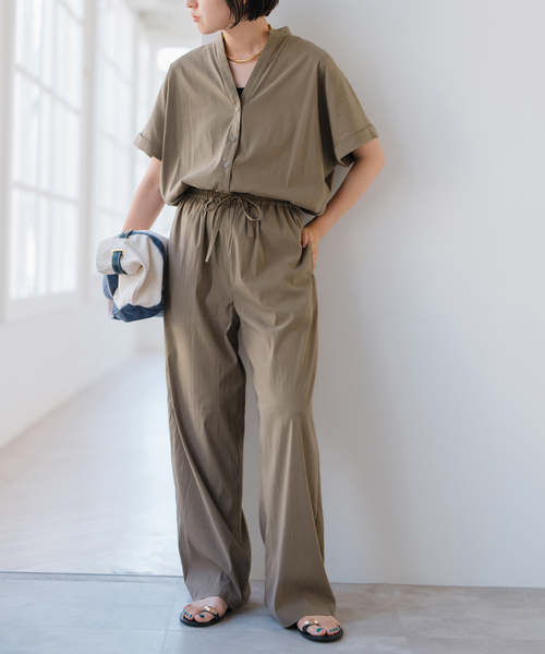 Spick & Span（スピックアンドスパン）の「《一部店舗+WEB限定 / 追加》フィブリルオールインワン（つなぎ/オールインワン・レディース・カーキ/ブラック・38/36）」の14枚目の写真