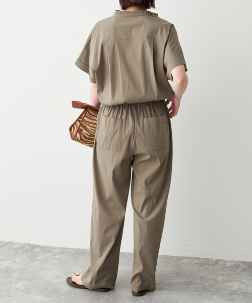 Spick & Span（スピックアンドスパン）の「《一部店舗+WEB限定 / 追加》フィブリルオールインワン（つなぎ/オールインワン・レディース・カーキ/ブラック・38/36）」の20枚目の写真