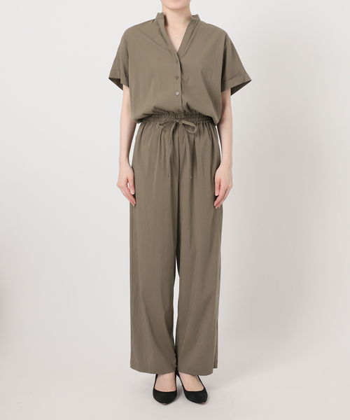Spick & Span(スピックアンドスパン)の「《一部店舗+WEB限定 / 追加》フィブリルオールインワン(つなぎ/オールインワン・レディース・カーキ/ブラック・38/36)」の10枚目の写真