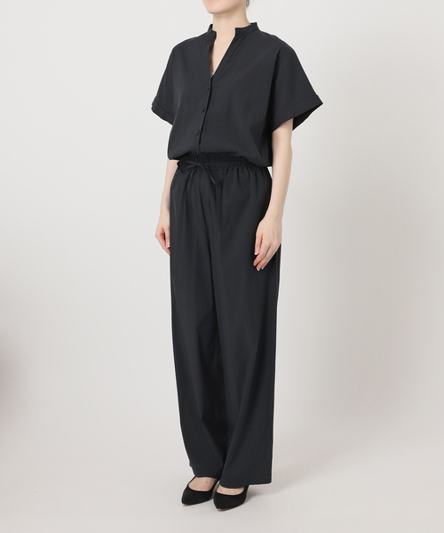 Spick & Span（スピックアンドスパン）の「《一部店舗+WEB限定 / 追加》フィブリルオールインワン（つなぎ/オールインワン・レディース・カーキ/ブラック・38/36）」の3枚目の写真