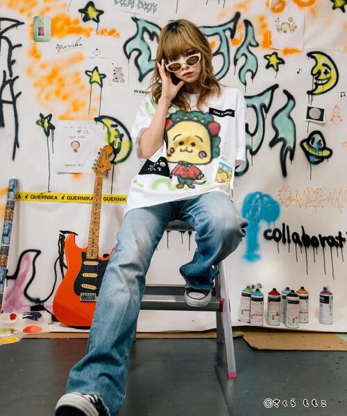 ROYAL FLASH（ロイヤルフラッシュ）の「guernika/ゲルニカ/Drooping COJI-COJI Paint T-shirt / White（Tシャツ/カットソー・メンズ・ホワイト・L/XL/2XL）」の12枚目の写真