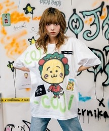 ROYAL FLASH | guernika/ゲルニカ/Drooping COJI-COJI Paint T-shirt / White(Tシャツ/カットソー)