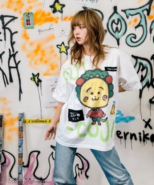 ROYAL FLASH（ロイヤルフラッシュ）の「guernika/ゲルニカ/Drooping COJI-COJI Paint T-shirt / White（Tシャツ/カットソー・メンズ・ホワイト・L/XL/2XL）」の4枚目の写真