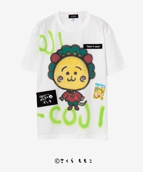 ROYAL FLASH（ロイヤルフラッシュ）の「guernika/ゲルニカ/Drooping COJI-COJI Paint T-shirt / White（Tシャツ/カットソー・メンズ・ホワイト・L/XL/2XL）」の7枚目の写真