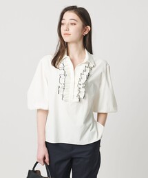カット ジャガード ブラウス ‐ウォッシャブル‐（シャツ/ブラウス