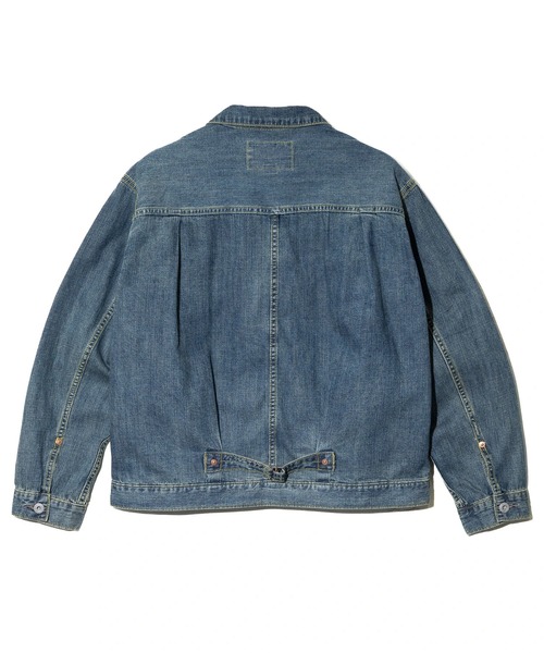 HOUSTON(ヒューストン)の「HOUSTON/ヒューストン US/C DENIM SHIRT TRACK JACKET(デニムジャケット・メンズ・インディゴブルー/ダークインディゴブルー・MEDIUM/LARGE/X-LARGE)」の10枚目の写真