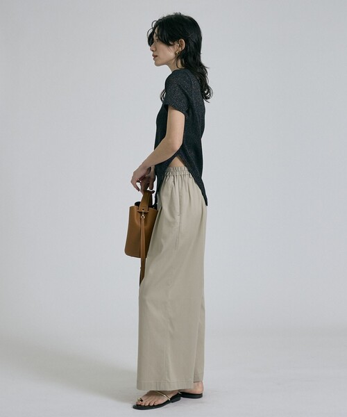 qualite(カリテ)の「【接触冷感&セットアップ対応】ライトデニムパンツ/夏服/春服/オフィスカジュアル/きれいめ(その他パンツ・レディース・インディゴブルー/ベージュ・38/36/34)」の9枚目の写真