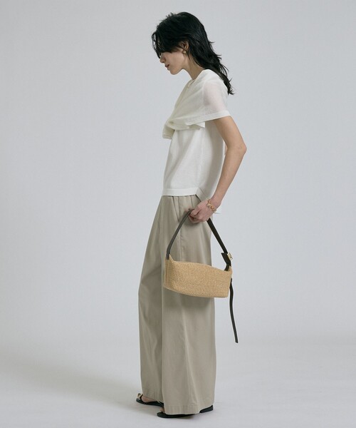 qualite(カリテ)の「【接触冷感&セットアップ対応】ライトデニムパンツ/夏服/春服/オフィスカジュアル/きれいめ(その他パンツ・レディース・インディゴブルー/ベージュ・38/36/34)」の15枚目の写真