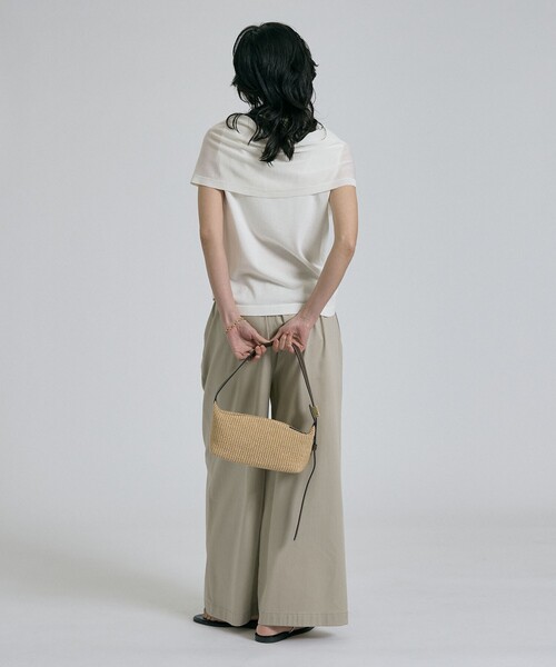 qualite(カリテ)の「【接触冷感&セットアップ対応】ライトデニムパンツ/夏服/春服/オフィスカジュアル/きれいめ(その他パンツ・レディース・インディゴブルー/ベージュ・38/36/34)」の16枚目の写真