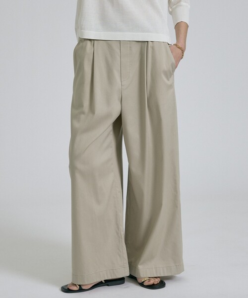 qualite(カリテ)の「【接触冷感&セットアップ対応】ライトデニムパンツ/夏服/春服/オフィスカジュアル/きれいめ(その他パンツ・レディース・インディゴブルー/ベージュ・38/36/34)」の17枚目の写真