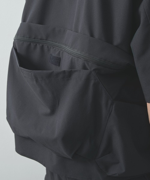POLIQUANT（ポリクアント）の「【POLIQUANT/ポリクアント】THE MULTIPLE POCKETS S/S SHIRTS（シャツ/ブラウス・メンズ・グレー/ブラック・1/2）」の14枚目の写真