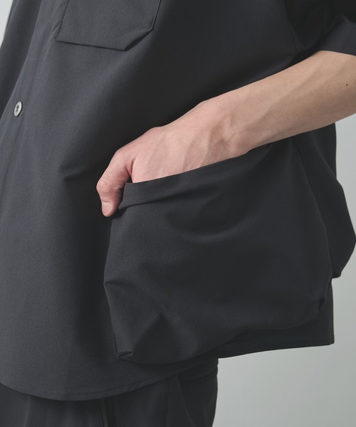 POLIQUANT（ポリクアント）の「【POLIQUANT/ポリクアント】THE MULTIPLE POCKETS S/S SHIRTS（シャツ/ブラウス・メンズ・グレー/ブラック・1/2）」の13枚目の写真