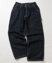JOHN'S CLOSET（ジョンズクローゼット）の「【31】インディゴペインターパンツ ワンウォッシュ ヒッコリー ウォバッシュ ドローコード付き（デニムパンツ）」
