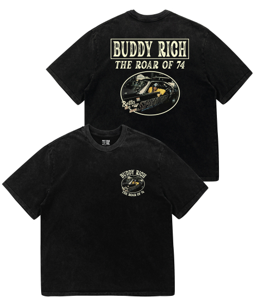 NAVYTEAM（ネイビーチーム）の「THE ROAR OF 74 ピグメントダイング半袖Tシャツ（Tシャツ/カットソー・レディース・ブラック・1/2/3）」の2枚目の写真