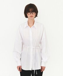 COTTON BELTED SHIRTS (white)
