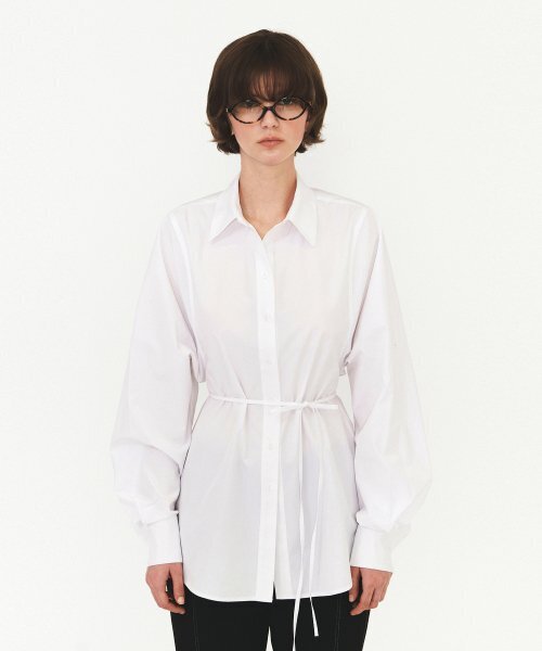 DIAGONAL(ダイアゴナル)の「COTTON BELTED SHIRTS (white)(シャツ/ブラウス・レディース・その他・FREE)」の1枚目の写真