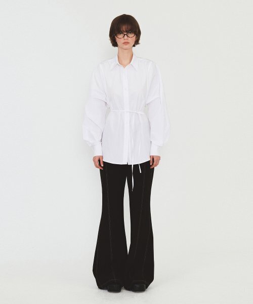 DIAGONAL(ダイアゴナル)の「COTTON BELTED SHIRTS (white)(シャツ/ブラウス・レディース・その他・FREE)」の4枚目の写真