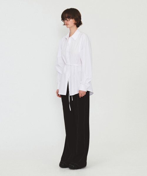 DIAGONAL(ダイアゴナル)の「COTTON BELTED SHIRTS (white)(シャツ/ブラウス・レディース・その他・FREE)」の5枚目の写真