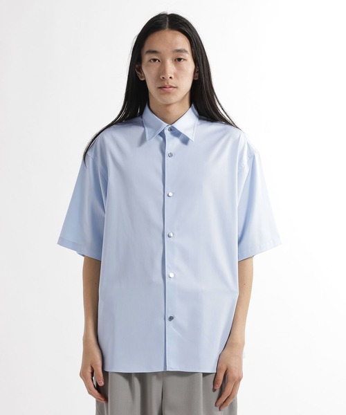 HARE（ハレ）の「ブロードドレスシャツSS(HARE)（シャツ/ブラウス・メンズ・ブルー/ベージュ/ホワイト/ブラック・MEDIUM/SMALL）」の11枚目の写真