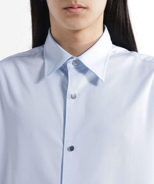 HARE（ハレ）の「ブロードドレスシャツSS(HARE)（シャツ/ブラウス・メンズ・ブルー/ベージュ/ホワイト/ブラック・MEDIUM/SMALL）」の14枚目の写真