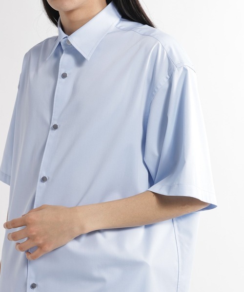 HARE（ハレ）の「ブロードドレスシャツSS(HARE)（シャツ/ブラウス・メンズ・ブルー/ベージュ/ホワイト/ブラック・MEDIUM/SMALL）」の16枚目の写真