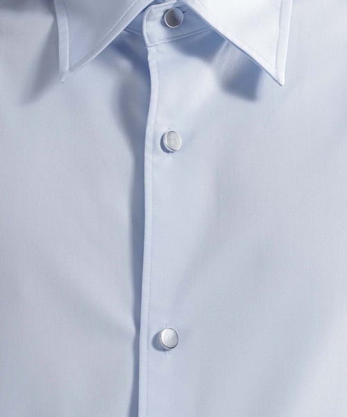 HARE（ハレ）の「ブロードドレスシャツSS(HARE)（シャツ/ブラウス・メンズ・ブルー/ベージュ/ホワイト/ブラック・MEDIUM/SMALL）」の18枚目の写真