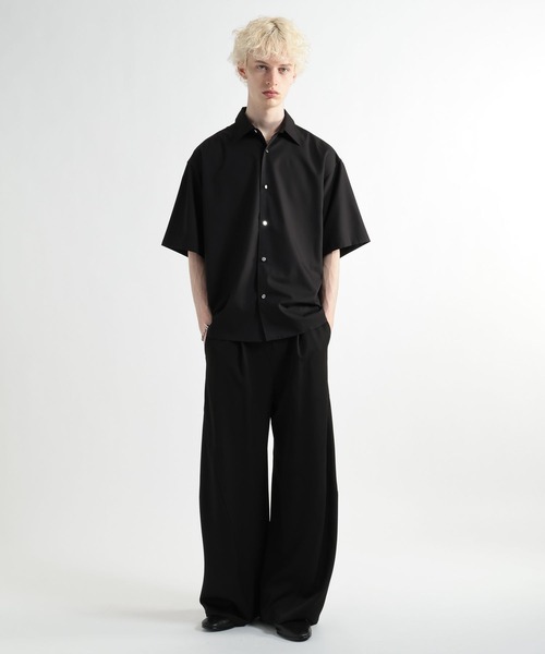 HARE（ハレ）の「ブロードドレスシャツSS(HARE)（シャツ/ブラウス・メンズ・ブルー/ベージュ/ホワイト/ブラック・MEDIUM/SMALL）」の21枚目の写真