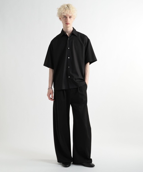 HARE（ハレ）の「ブロードドレスシャツSS(HARE)（シャツ/ブラウス・メンズ・ブルー/ベージュ/ホワイト/ブラック・MEDIUM/SMALL）」の22枚目の写真