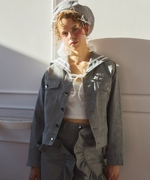 lilLilly（リルリリー）の「セーラーデニムジャケット（デニムジャケット）」