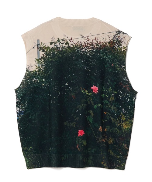 NON TOKYO(ノントーキョー)の「PRINT KNIT PULLOVER VEST(ニット/セーター・レディース・カラフル/パープル/カーキ・1/2)」の9枚目の写真