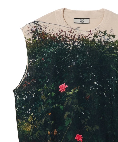 NON TOKYO(ノントーキョー)の「PRINT KNIT PULLOVER VEST(ニット/セーター・レディース・カラフル/パープル/カーキ・1/2)」の14枚目の写真