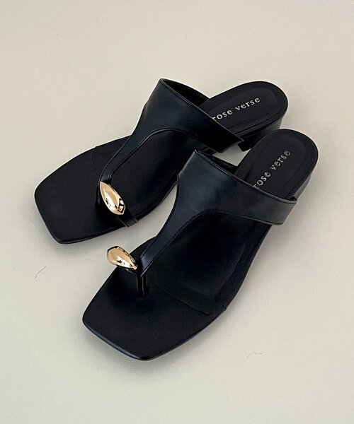 prose verse（プロズヴェール）の「Tストラップトングサンダル（サンダル・レディース・ブラック/ブラック系その他/ブラウン・MEDIUM/SMALL/X-LARGE/LARGE）」の4枚目の写真