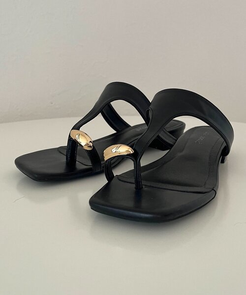 prose verse（プロズヴェール）の「Tストラップトングサンダル（サンダル・レディース・ブラック/ブラック系その他/ブラウン・MEDIUM/SMALL/X-LARGE/LARGE）」の6枚目の写真