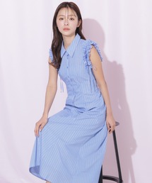 ショルダーフリルワンピース