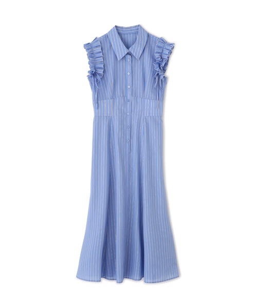 JILL by JILL STUART(ジルバイジルスチュアート)の「ショルダーフリルワンピース(ワンピース・レディース・ラベンダー/ブルー系その他/ネイビー・FREE)」の16枚目の写真