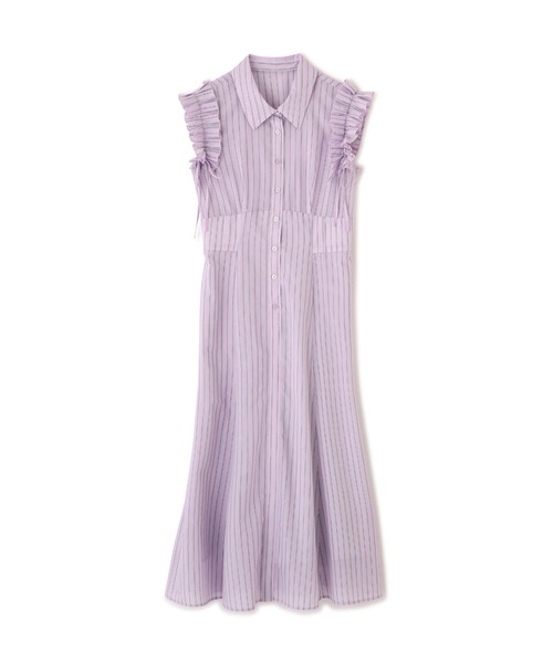 JILL by JILL STUART(ジルバイジルスチュアート)の「ショルダーフリルワンピース(ワンピース・レディース・ラベンダー/ブルー系その他/ネイビー・FREE)」の18枚目の写真
