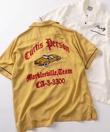 make a ray!（メイク ア レイ！）の「【86】【HOUSTON/ヒューストン】チェーン刺繍 オープンカラー ボウリングシャツ/アメカジ/ヴィンテージ（シャツ/ブラウス）」