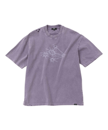 WMC（ダブリューエムシー）の「ウォッシュドウォールマークティーシャツ_PURPLE（Tシャツ/カットソー）」