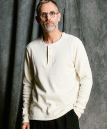 wjk | mlt5662- back boa thermal henley L-S ヘンリーネックカットソー(7145 lj88j)(Tシャツ/カットソー)