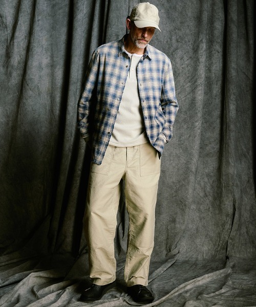 wjk(ダヴルジェイケイ)の「mlt5662- back boa thermal henley L-S ヘンリーネックカットソー(7145 lj88j)(Tシャツ/カットソー・メンズ・ホワイト/ライトグレー/ブラック・S/M/L/XL)」の6枚目の写真