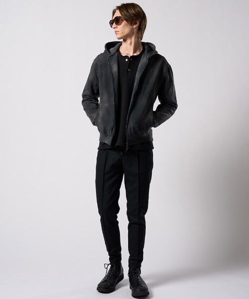 wjk(ダヴルジェイケイ)の「mlt5662- back boa thermal henley L-S ヘンリーネックカットソー(7145 lj88j)(Tシャツ/カットソー・メンズ・ホワイト/ライトグレー/ブラック・S/M/L/XL)」の20枚目の写真