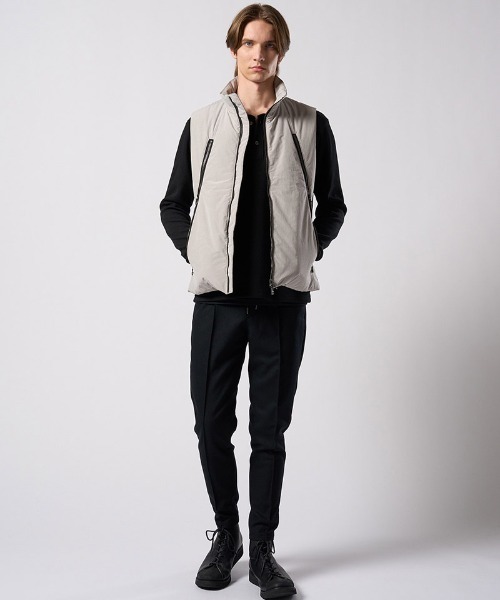 wjk(ダヴルジェイケイ)の「mlt5662- back boa thermal henley L-S ヘンリーネックカットソー(7145 lj88j)(Tシャツ/カットソー・メンズ・ホワイト/ライトグレー/ブラック・S/M/L/XL)」の21枚目の写真