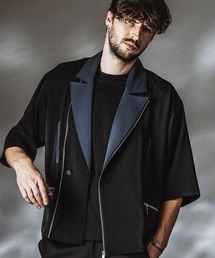 NO ID.（ノーアイディ）の「【NO ID.】Half Sleeve Riders 1B Jacket   ハーフ スリーブ ライダース 1ボタン ジャケット（テーラードジャケット）」