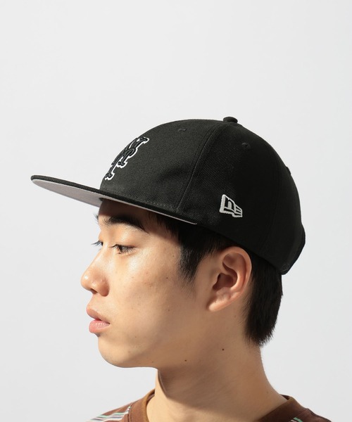 NEW ERA（ニューエラ）の「【NEW ERA(ニューエラ)】別注 RETRO CROWN 9FIFTY EX（キャップ・メンズ・ネイビー/ブラック・FREE）」の4枚目の写真